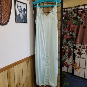 Vintage Contessa Small Lace Sexy Satin Nylon Nightgown